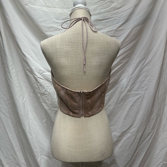 Honey Belle Pink Crop Top Size Large - Picture 5 of 9